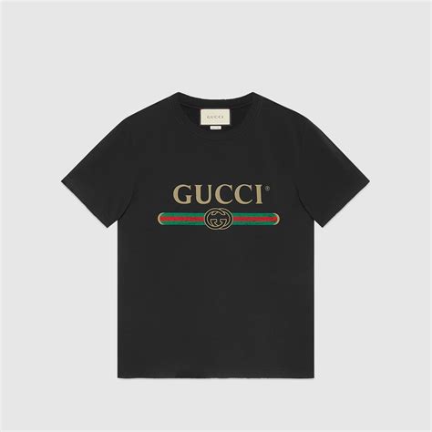 gucci t shirt à logo im primé|gucci t shirt original.